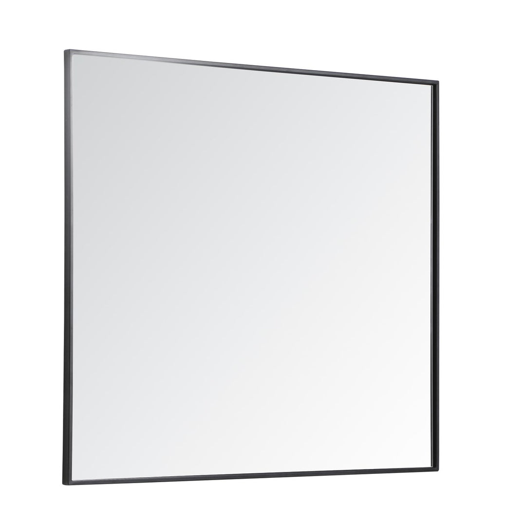 Metal Frame Rectangle Mirror 36 Inch In Black
