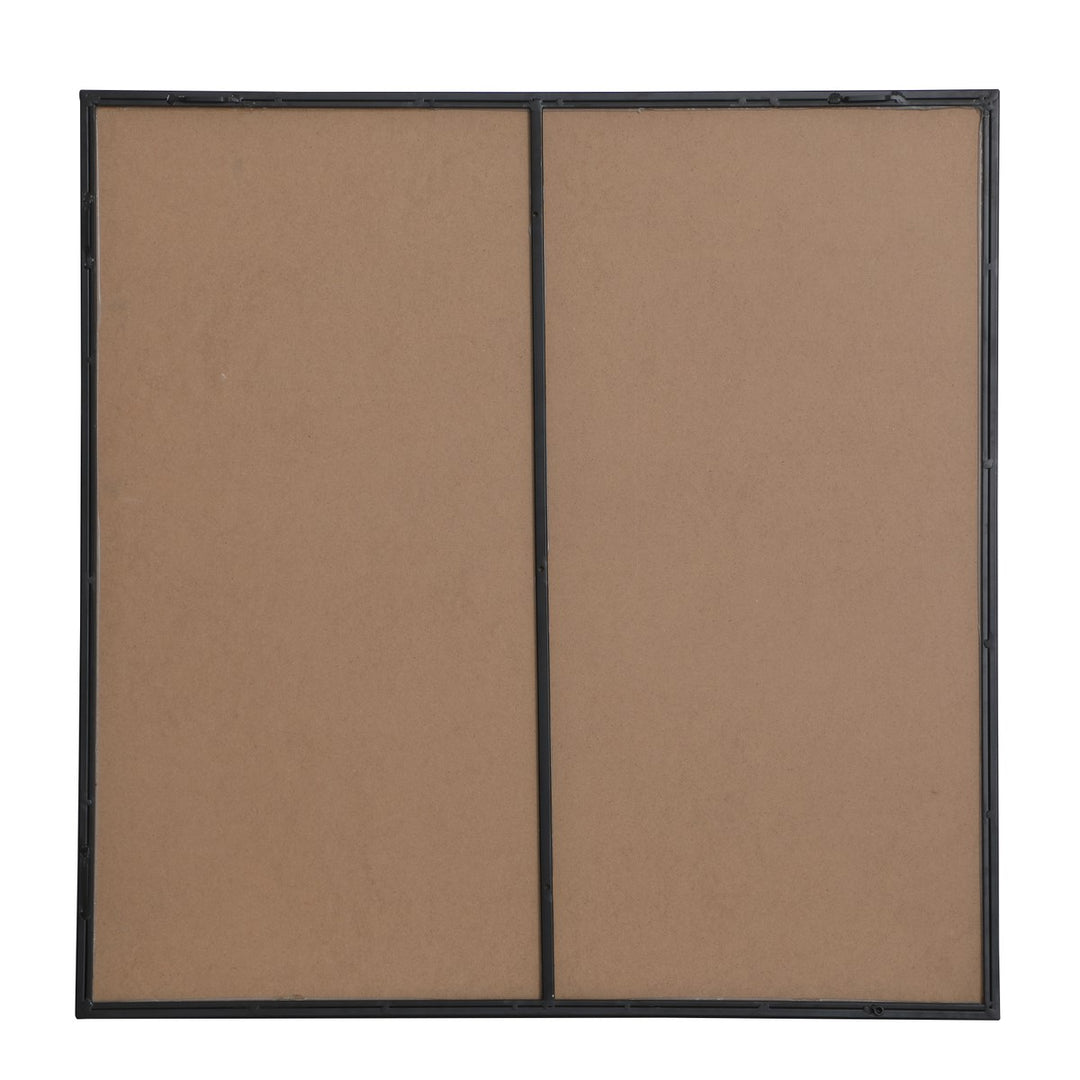Metal Frame Square Mirror 36 Inch In Black