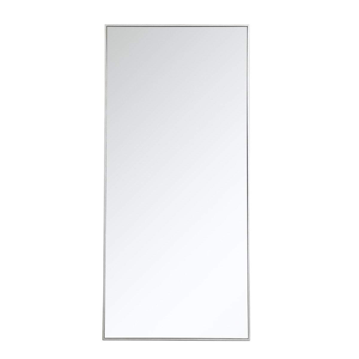 Metal Frame Rectangle Mirror 30 Inch In Silver by Elegant Decor