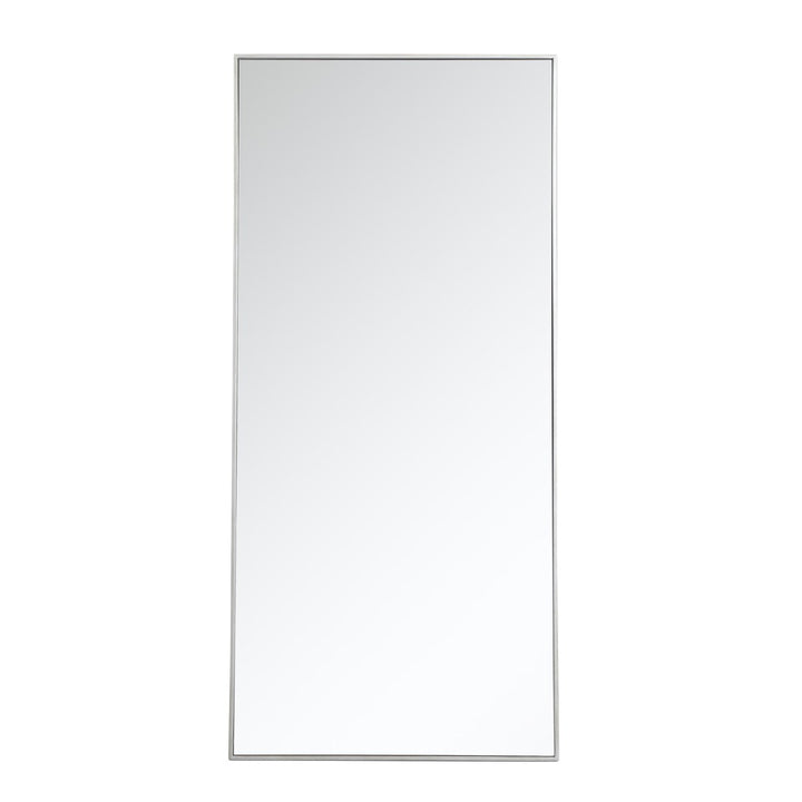 Metal Frame Rectangle Mirror 30 Inch In Silver by Elegant Decor