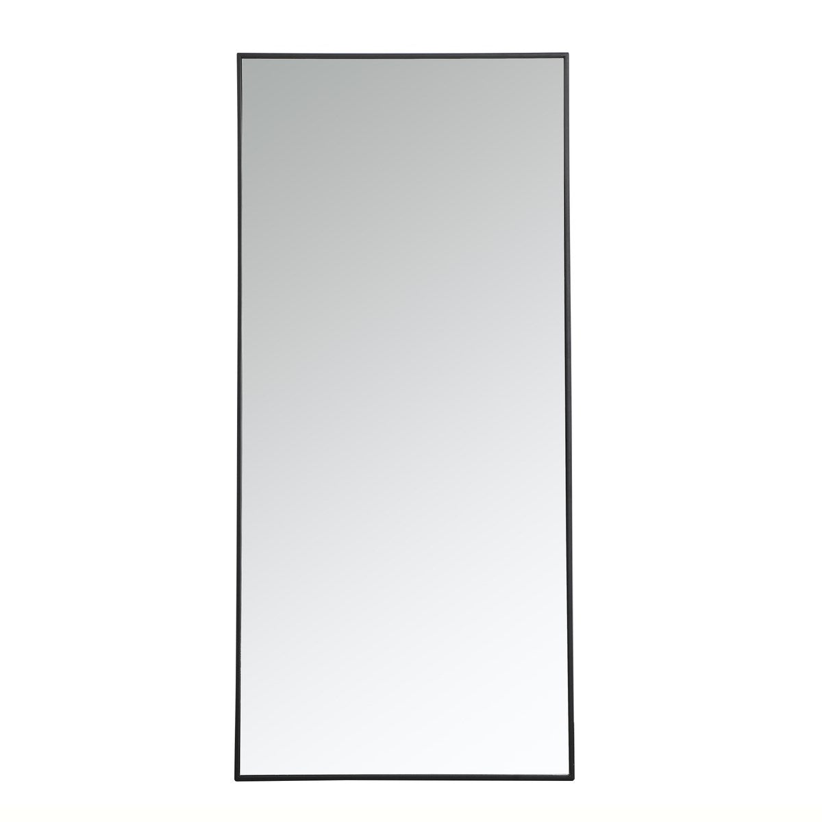 Metal Frame Rectangle Mirror 30 Inch In Black by Elegant Decor