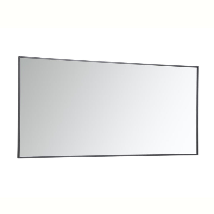 Metal Frame Rectangle Mirror 30 Inch In Black