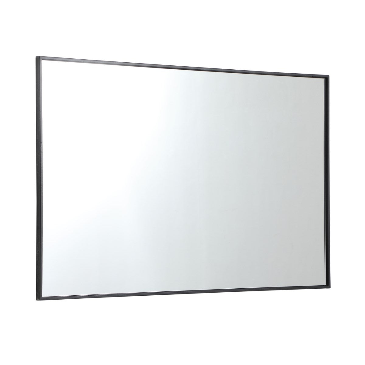 Metal Frame Rectangle Mirror 30 Inch In Black
