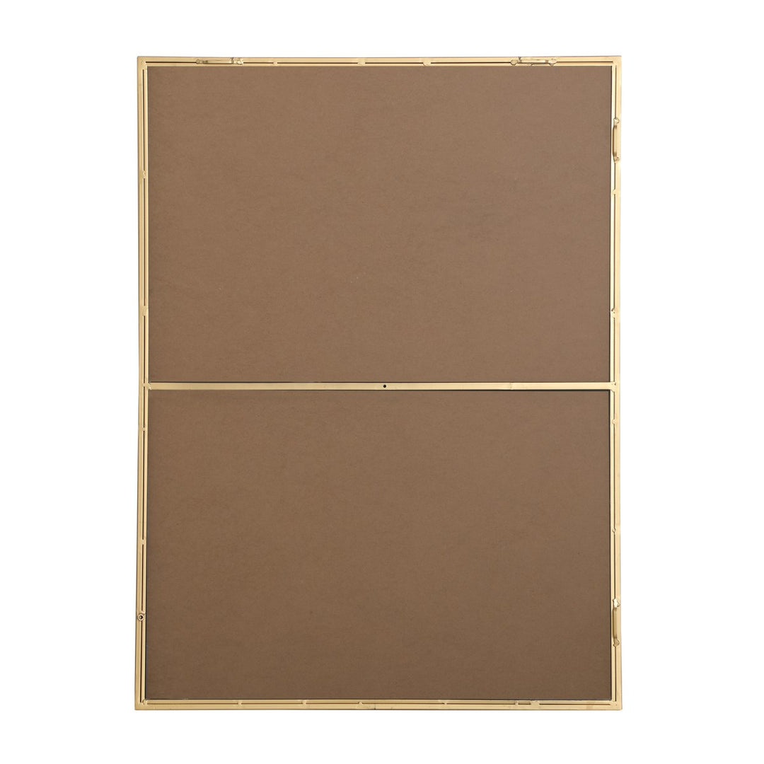 Metal Frame Rectangle Mirror 30 Inch In Brass