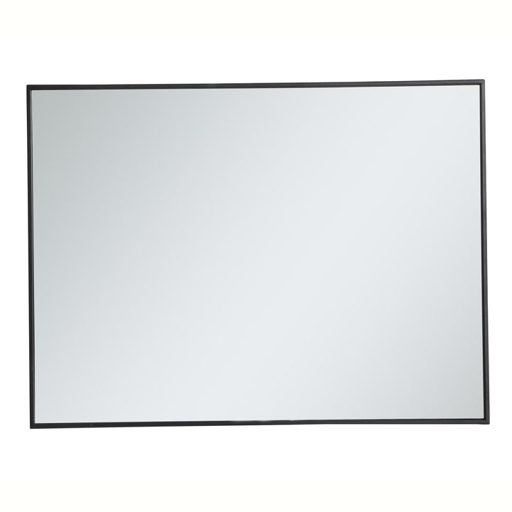 Metal Frame Rectangle Mirror 30 Inch In Black