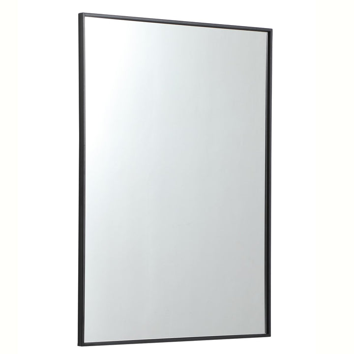 Metal Frame Rectangle Mirror 30 Inch In Black