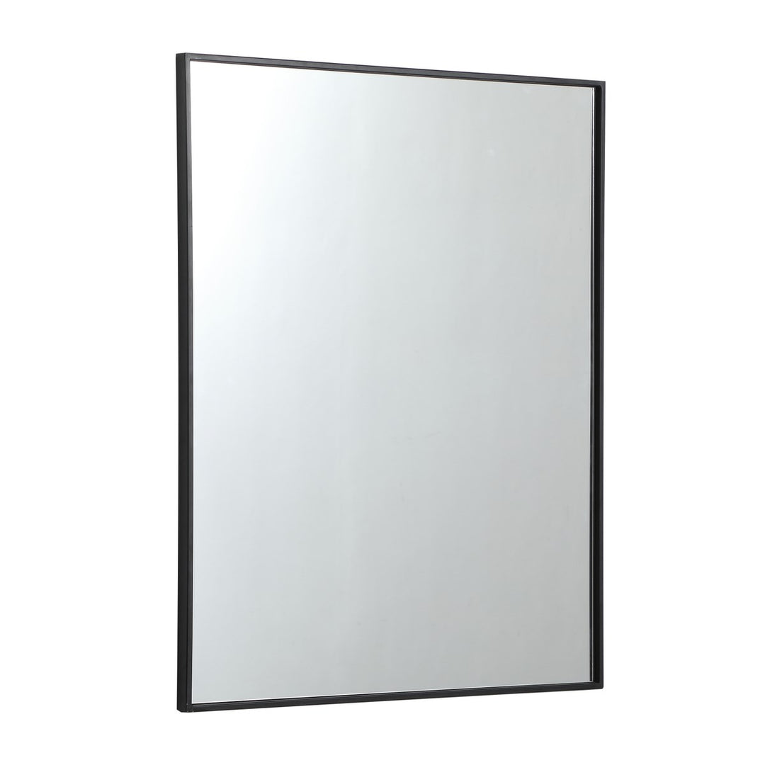 Metal Frame Rectangle Mirror 30 Inch In Black