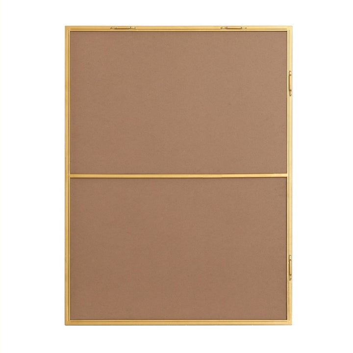 Metal Frame Rectangle Mirror 27 Inch In Brass