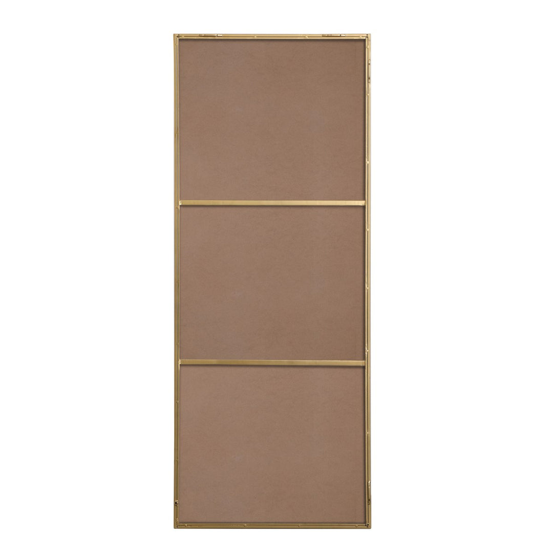 Metal Frame Rectangle Mirror 24 Inch In Brass