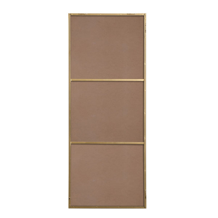 Metal Frame Rectangle Mirror 24 Inch In Brass