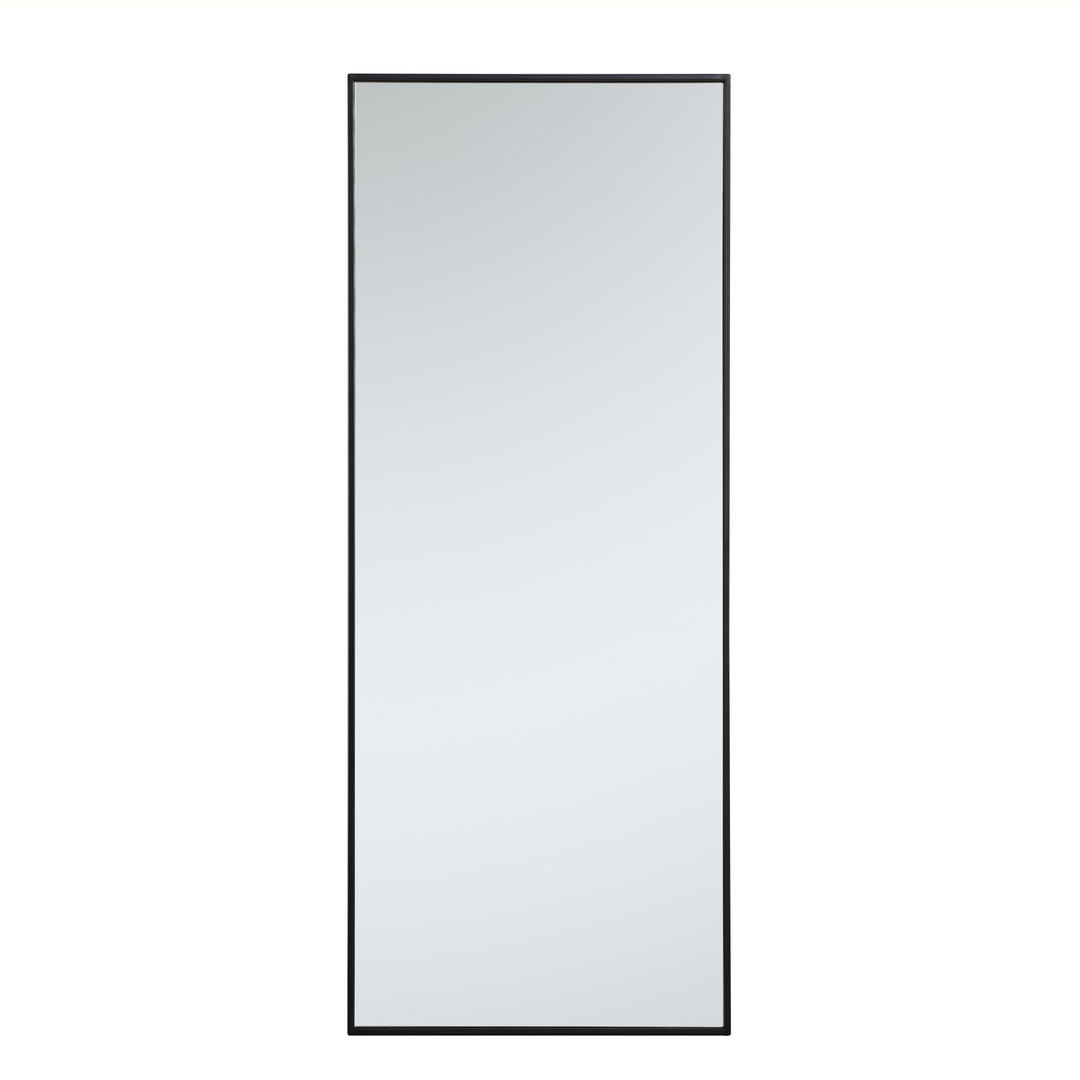 Metal Frame Rectangle Mirror 24 Inch In Black by Elegant Decor