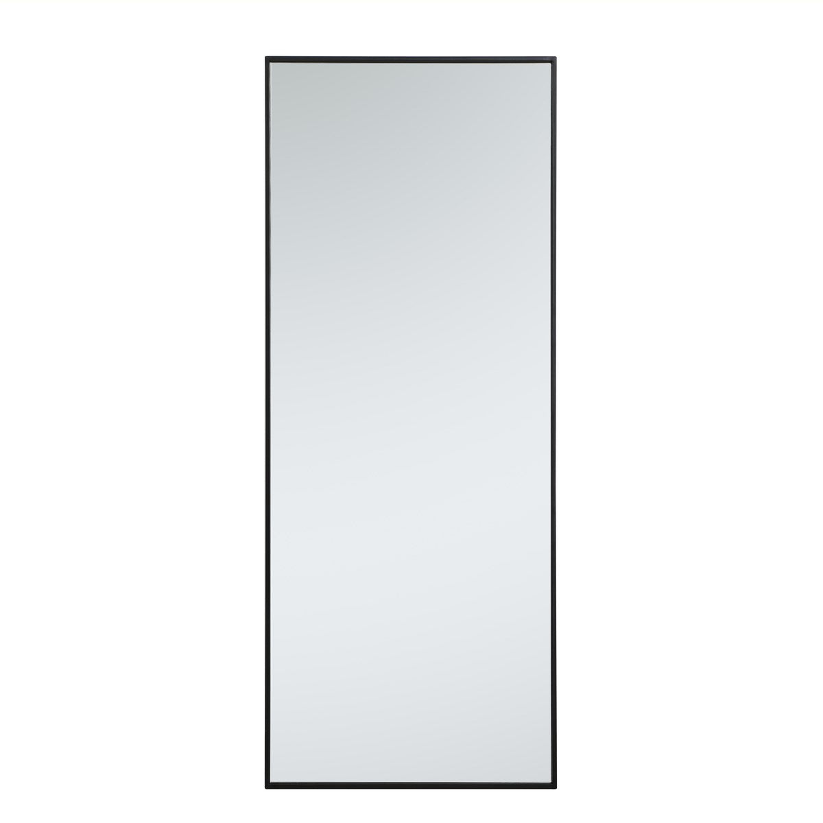 Metal Frame Rectangle Mirror 24 Inch In Black by Elegant Decor