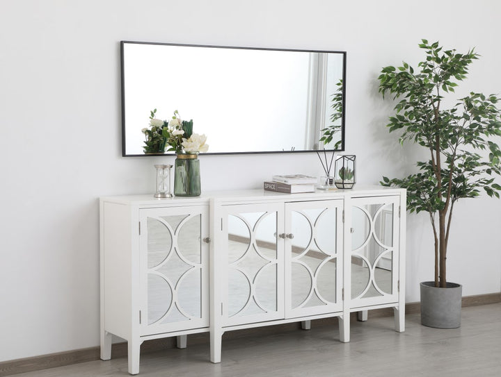 Metal Frame Rectangle Mirror 24 Inch In Black