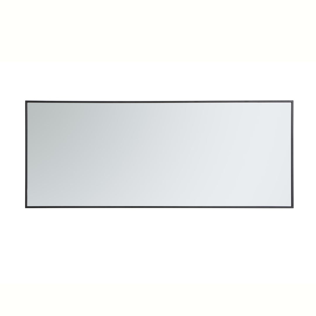 Metal Frame Rectangle Mirror 24 Inch In Black