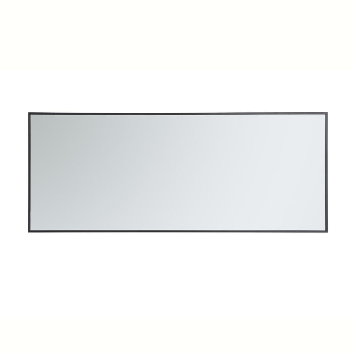Metal Frame Rectangle Mirror 24 Inch In Black