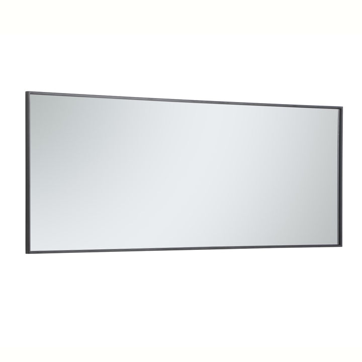 Metal Frame Rectangle Mirror 24 Inch In Black