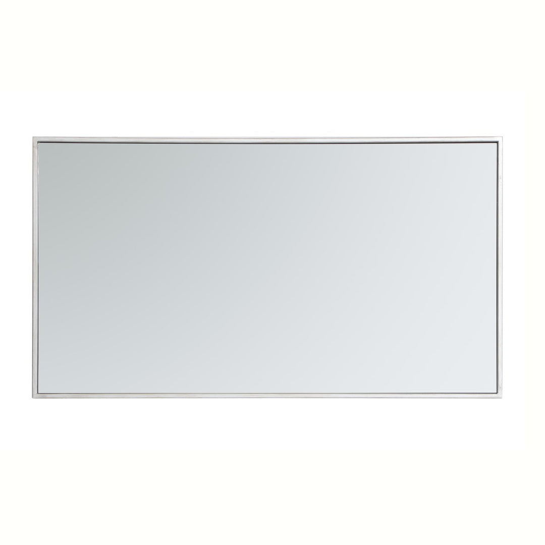 Metal Frame Rectangle Mirror 20 Inch In Silver