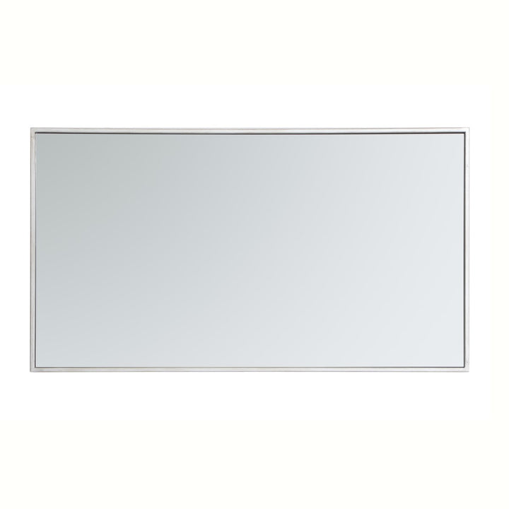 Metal Frame Rectangle Mirror 20 Inch In Silver