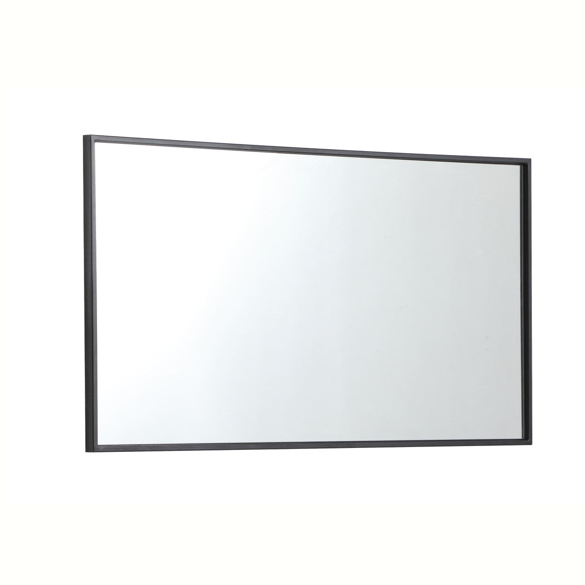 Metal Frame Rectangle Mirror 20 Inch In Black
