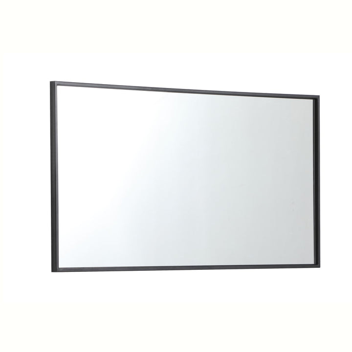 Metal Frame Rectangle Mirror 20 Inch In Black