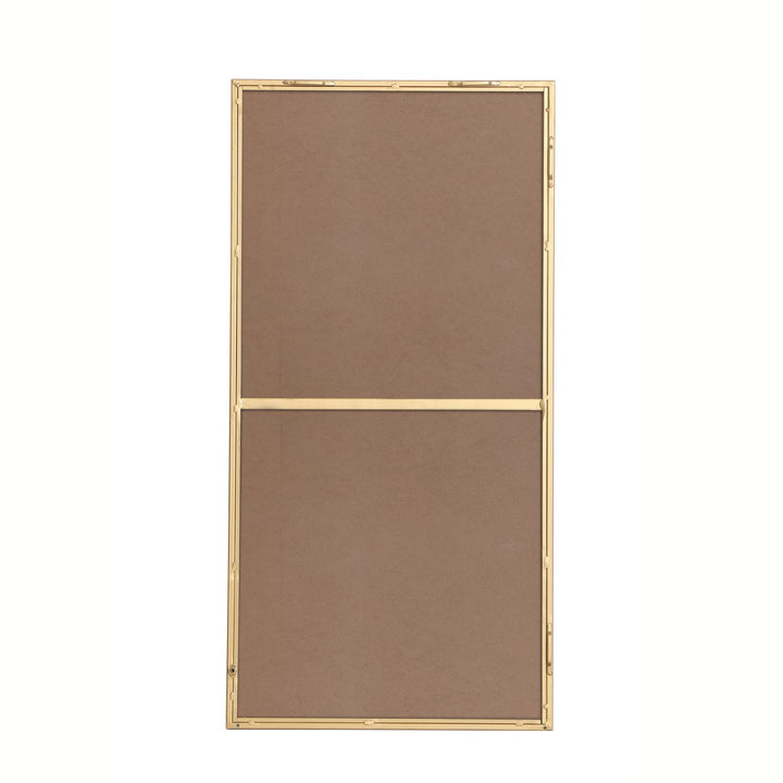 Metal Frame Rectangle Mirror 18 Inch In Brass