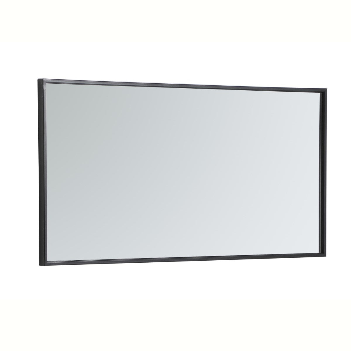Metal Frame Rectangle Mirror 18 Inch In Black