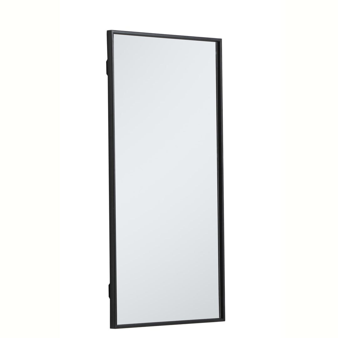 Metal Frame Rectangle Mirror 18 Inch In Black