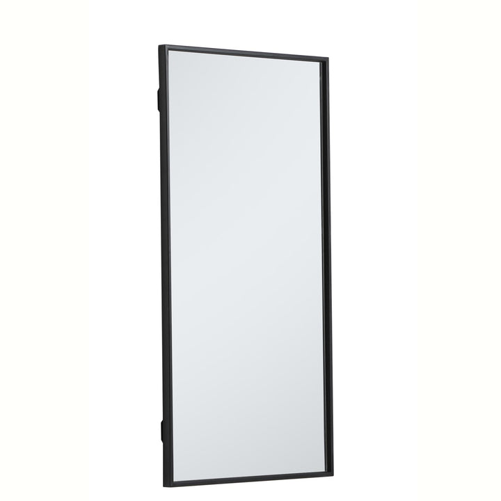 Metal Frame Rectangle Mirror 18 Inch In Black