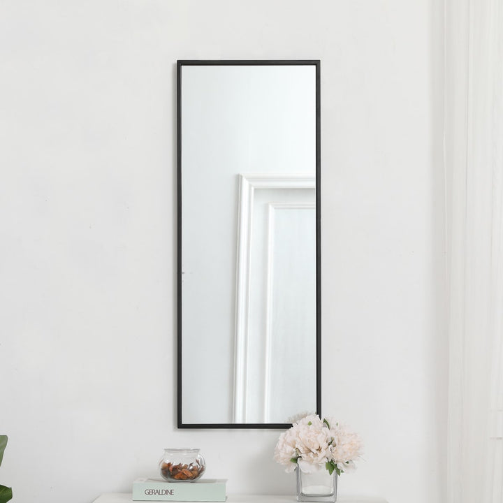 Metal Frame Rectangle Mirror 14 Inch In Black