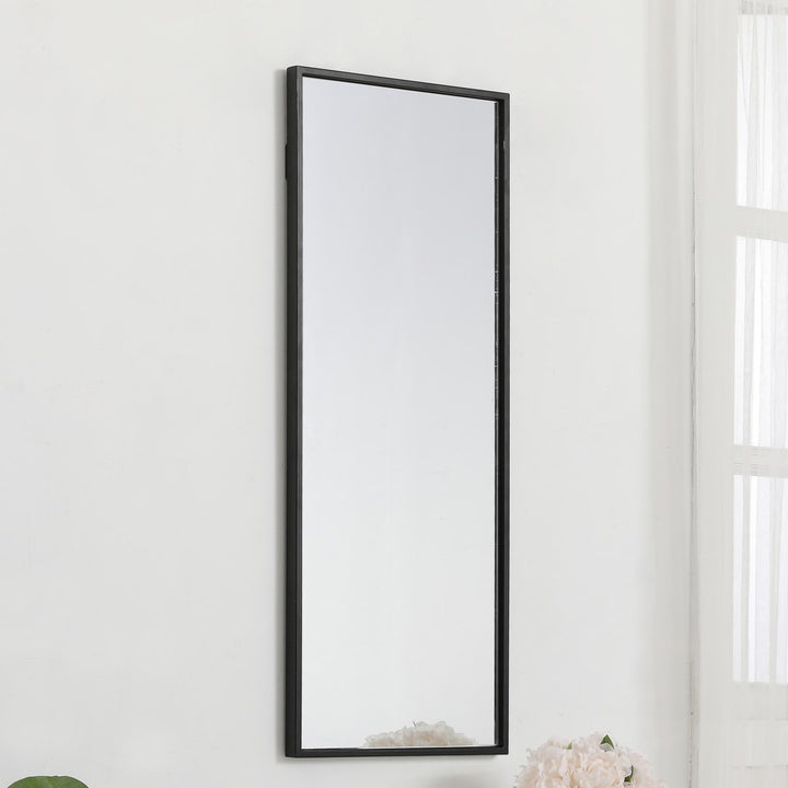 Metal Frame Rectangle Mirror 14 Inch In Black