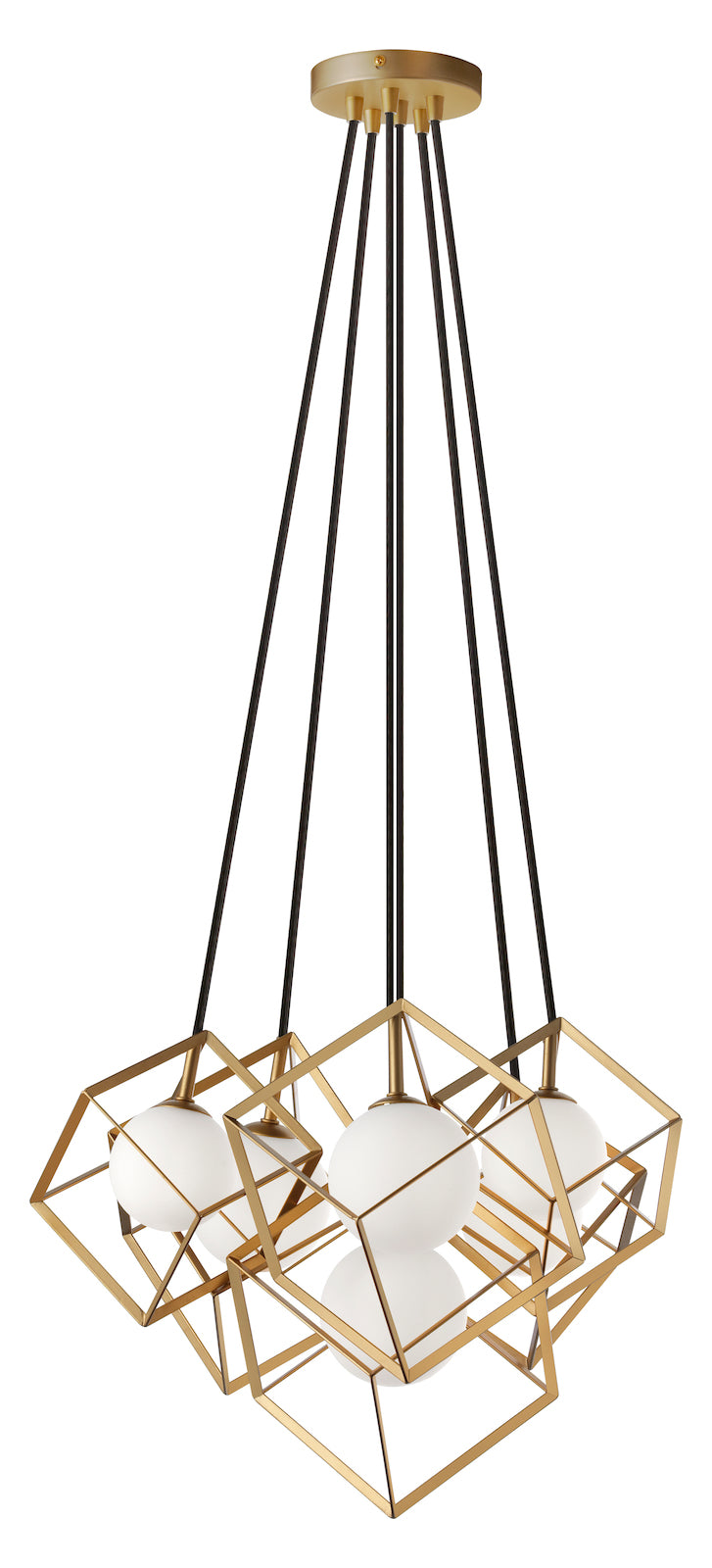 6Lt Halogen Pendant Gold by Dainolite