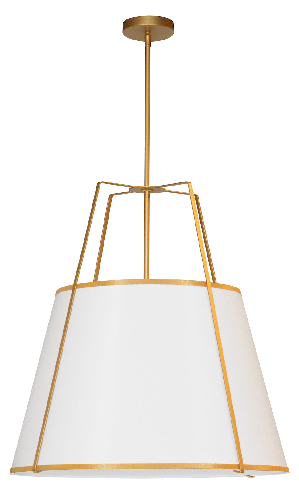 3Lt  Pendant Gold/ White Shade W/790 Diff by Dainolite