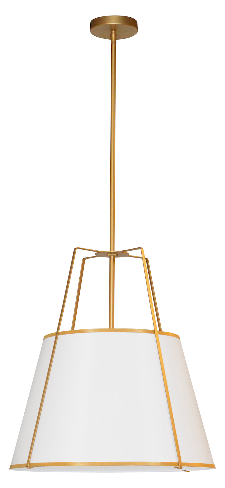 1Lt  Pendant Gold/White Shade W/ 790 Diff by Dainolite