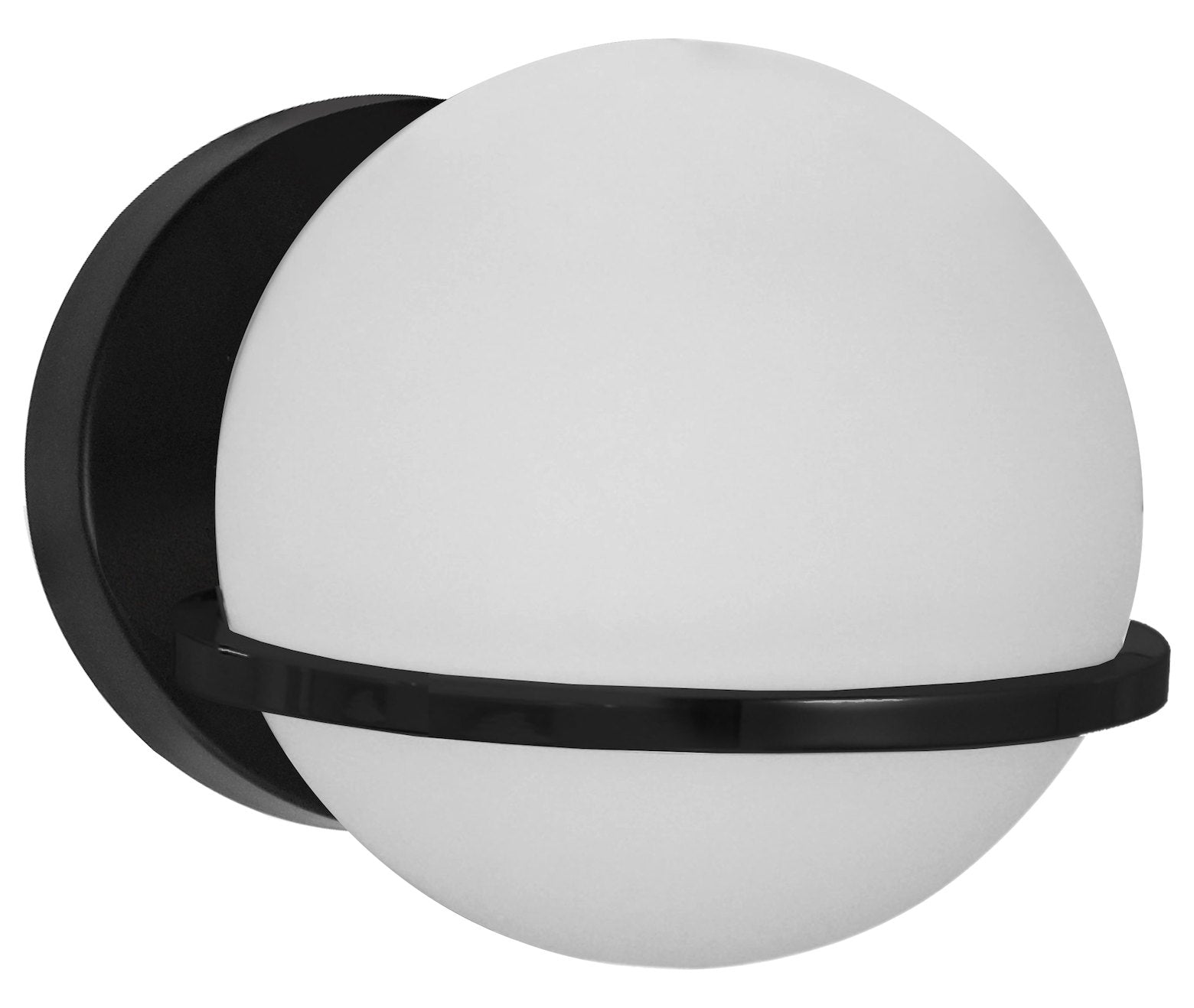 1Lt Wall Sconce Mb Finish With White Gl by Dainolite