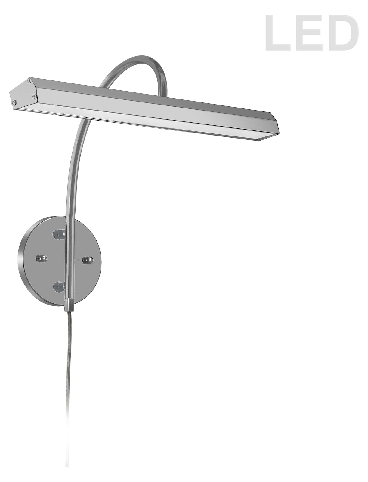 24W Picture Light Satin Chrome Finish by Dainolite