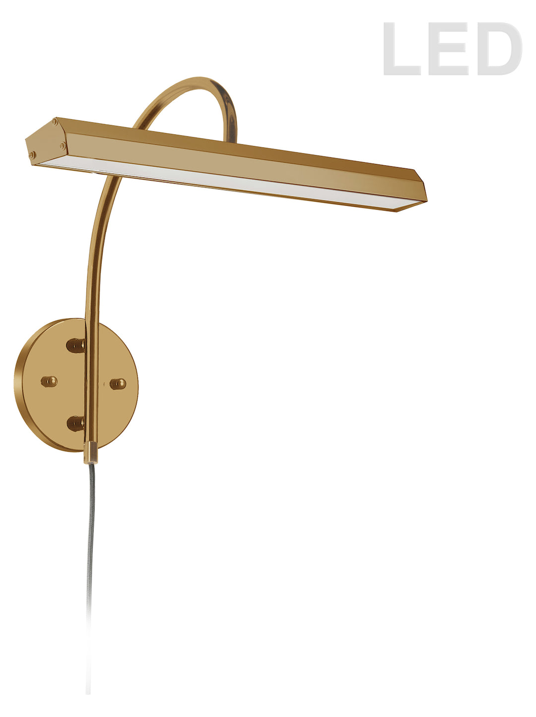24W Picture Light Aged Brass Finish by Dainolite