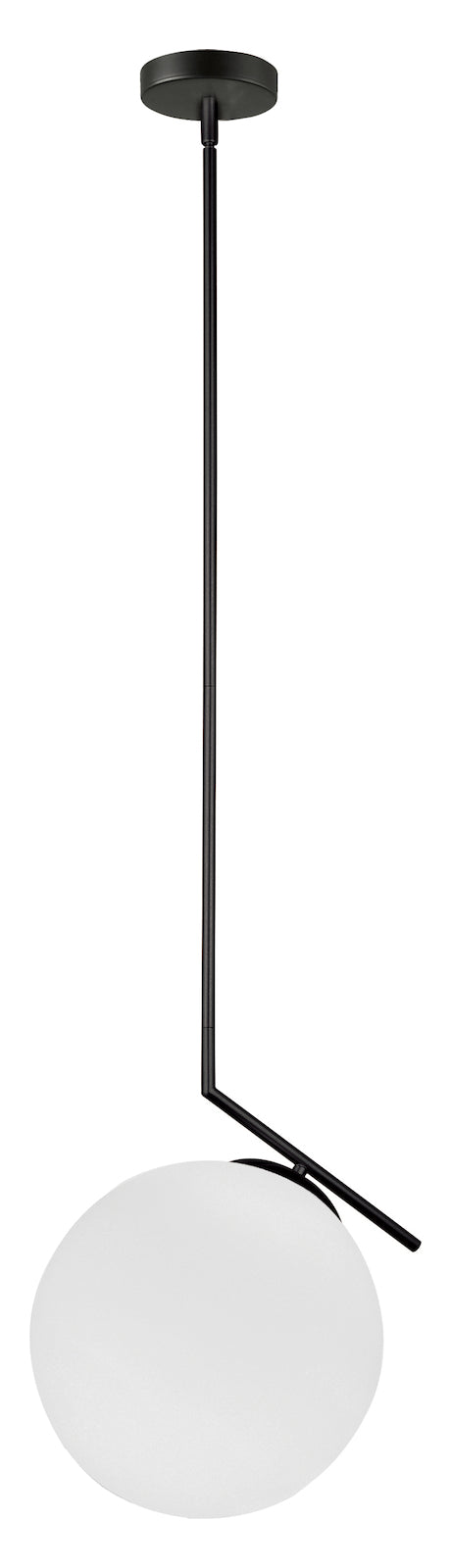 1Lt Pendant Mb Finish W/ Opal Glass by Dainolite