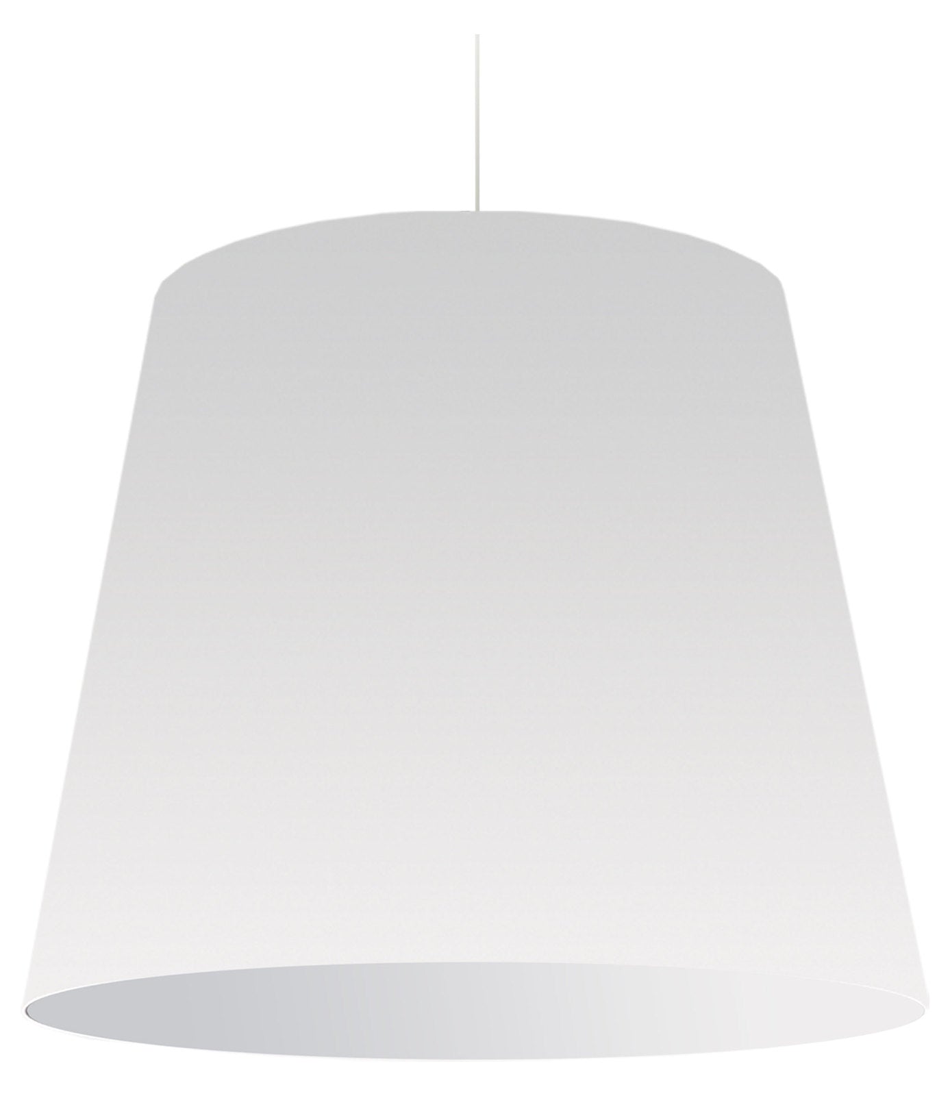 1Lt  Pendant X-Large White Shade by Dainolite