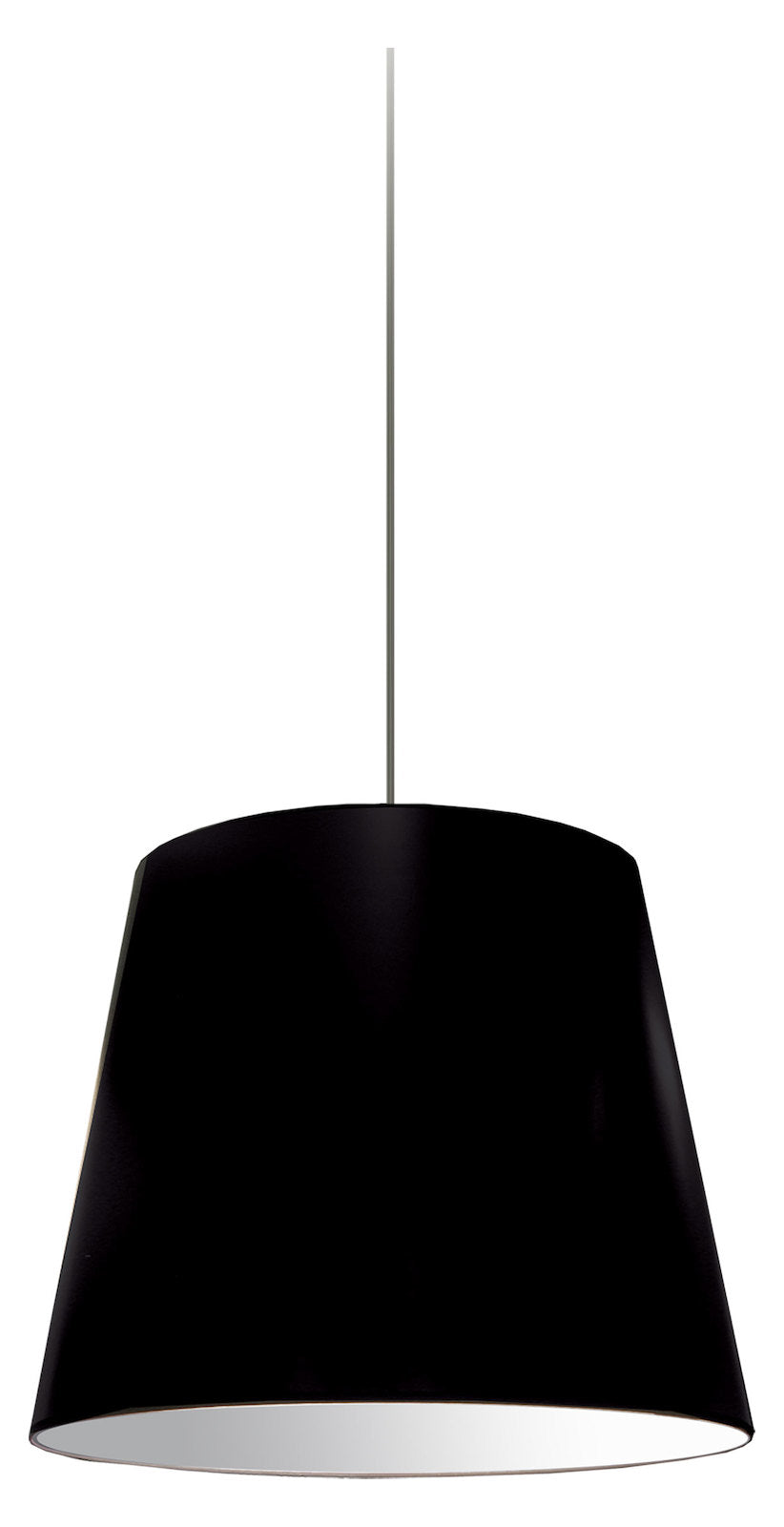 1Lt  Pendant Small Black Shade by Dainolite