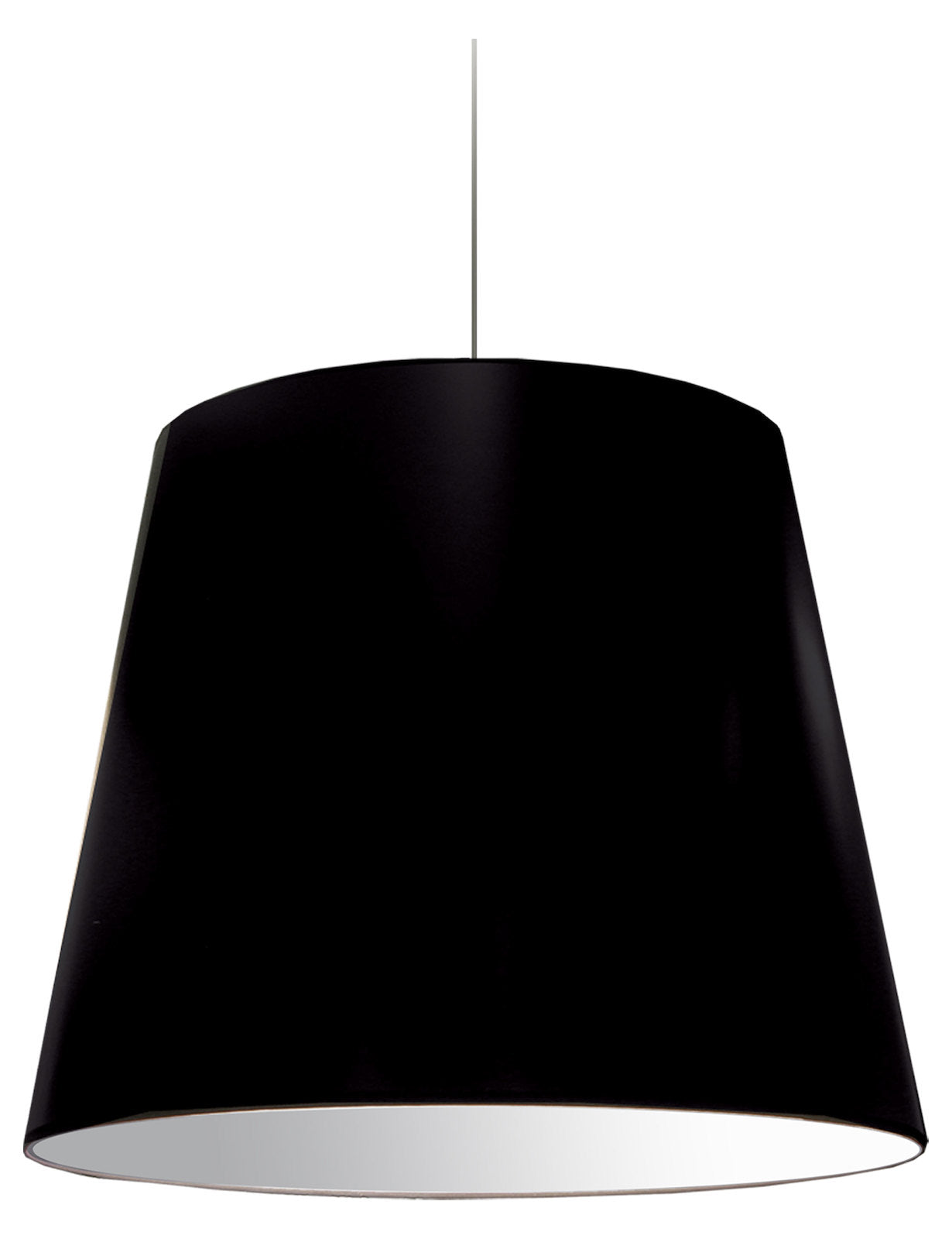 1Lt  Pendant Large Black Shade by Dainolite