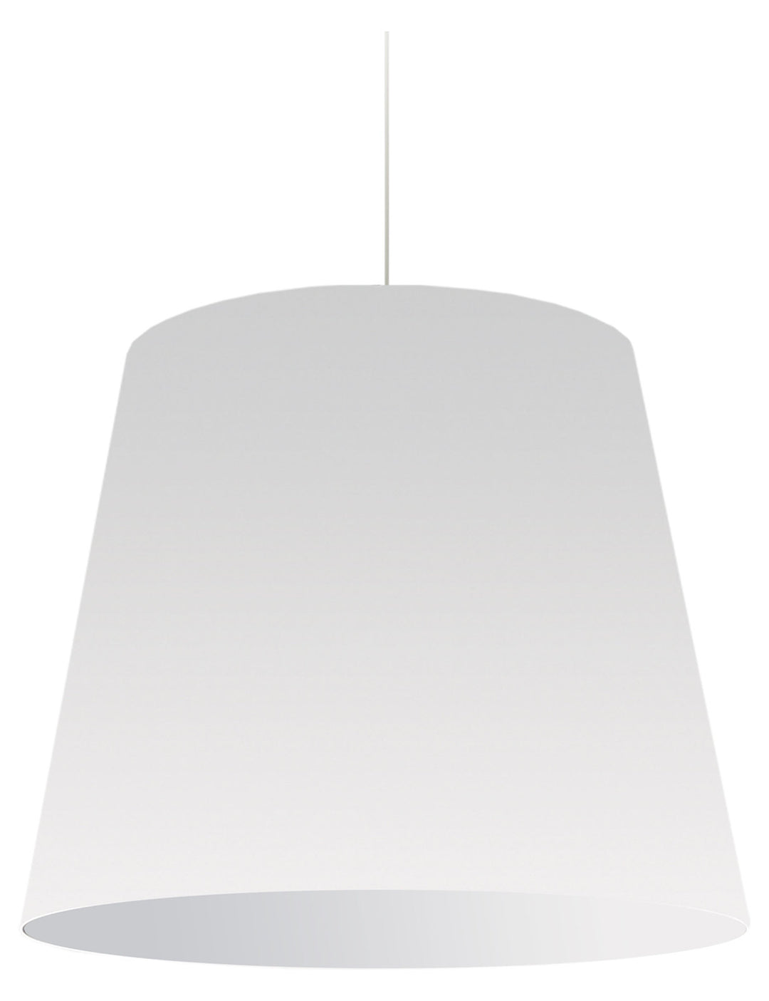 1Lt  Pendant Large Wht Shade by Dainolite