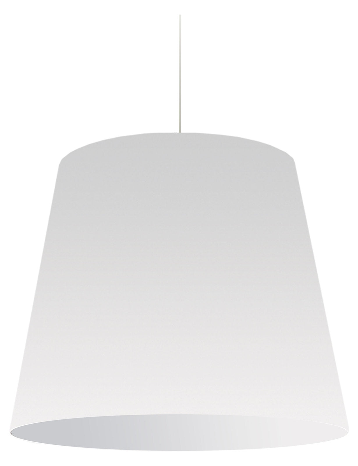 1Lt  Pendant Large Wht Shade by Dainolite