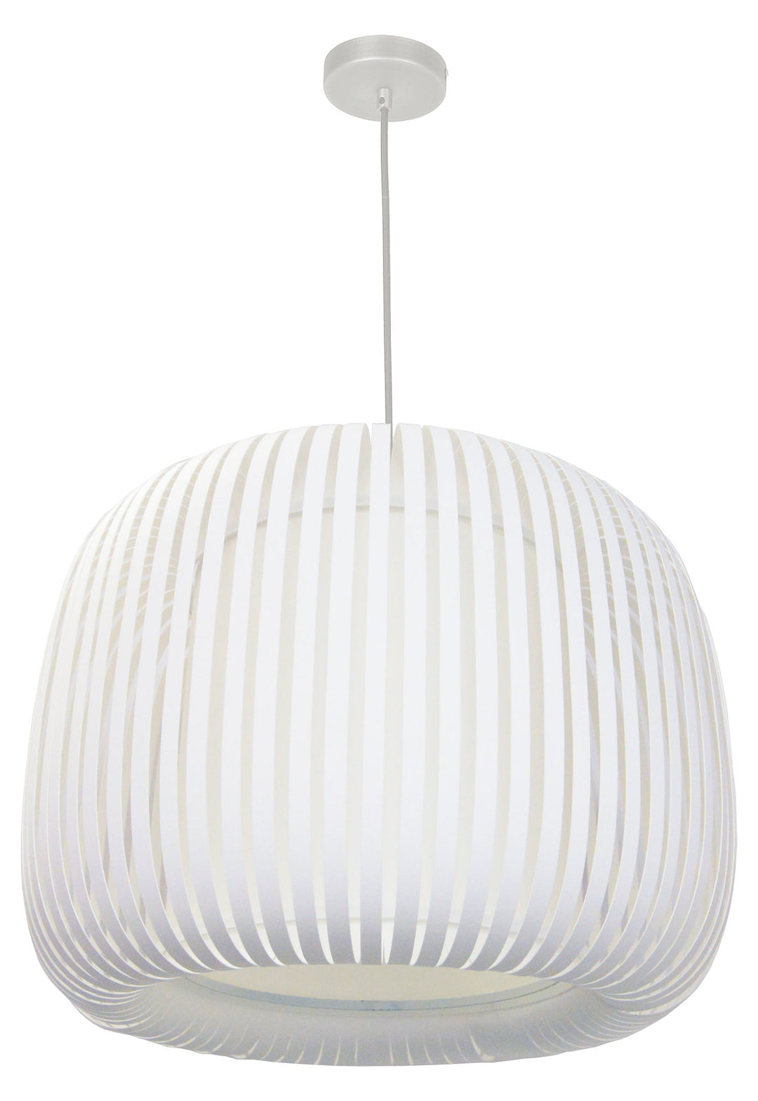 1Lt Pendant Slit Shade Linda White White by Dainolite