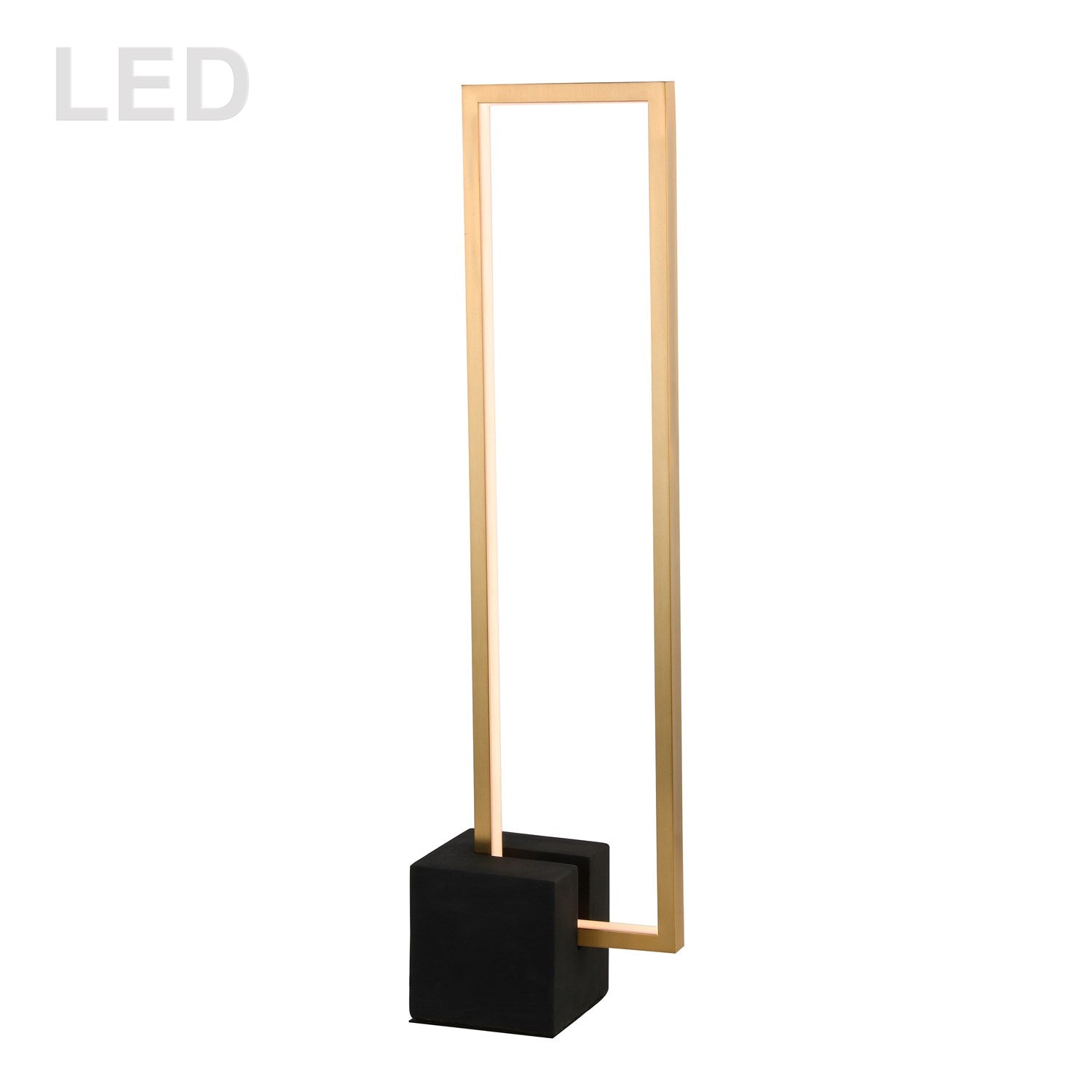 21.6W Table Lamp Agb W/ Mb Concrete Base by Dainolite