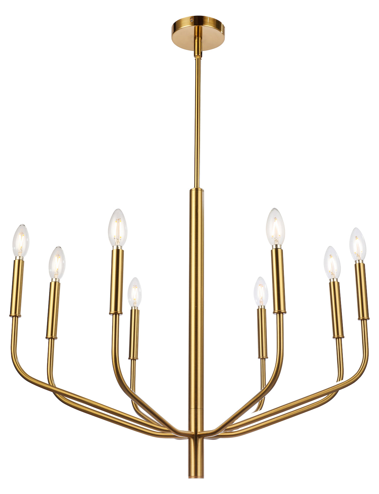8Lt Chandelier Agb Finish by Dainolite