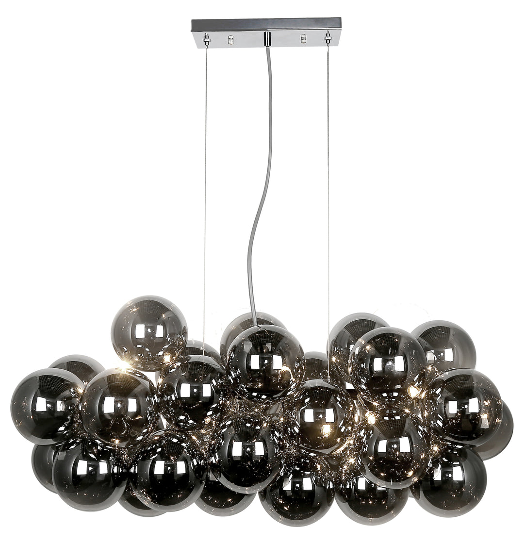 10Lt Horiz. Pendant Pc W/ Smoked Glass by Dainolite