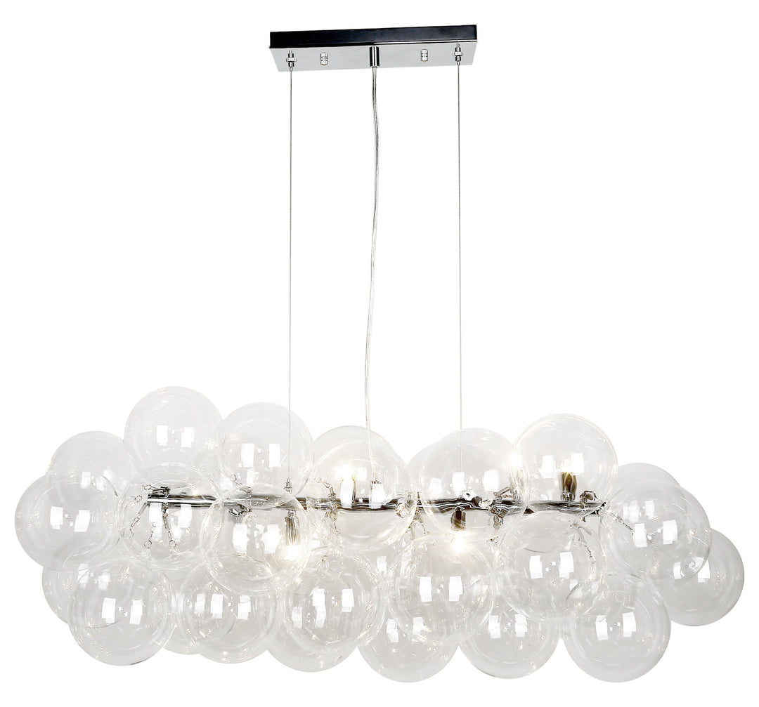 10Lt Horiz. Pendant Pc W/ Clear Glass by Dainolite