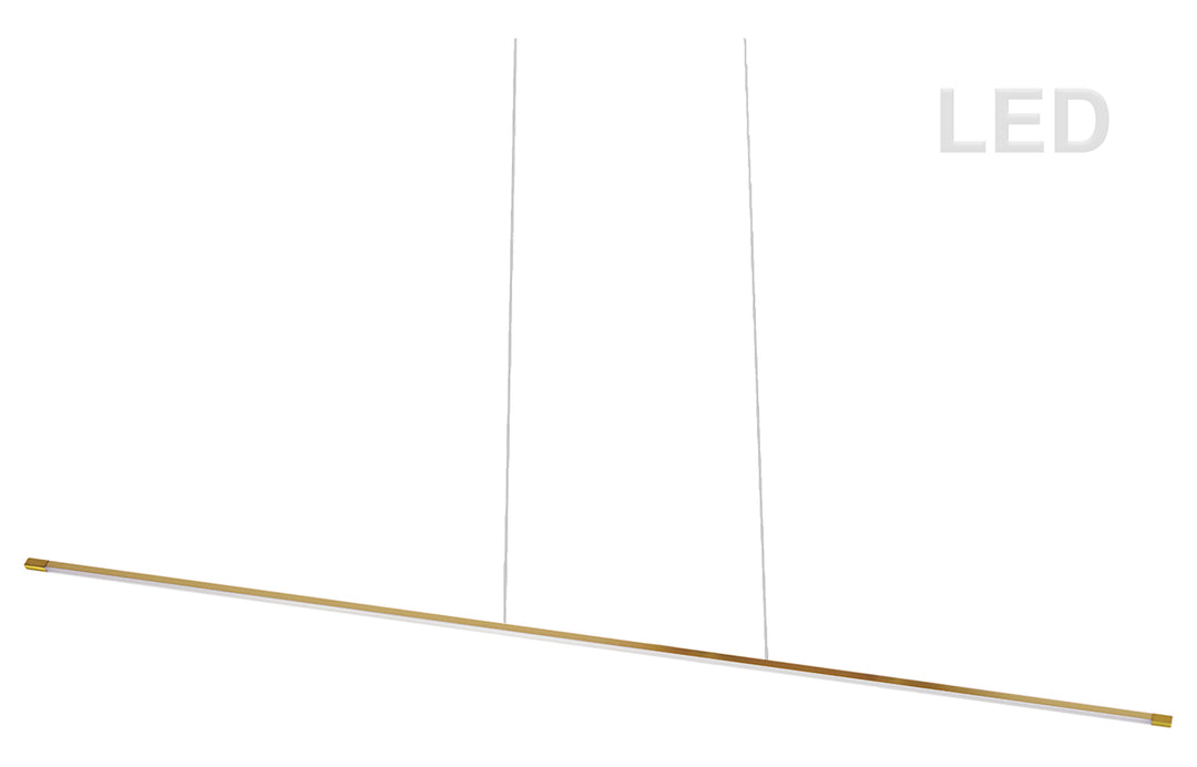 30W Horiz Pendant Agb W/ Wh Acrylic Diffuser by Dainolite