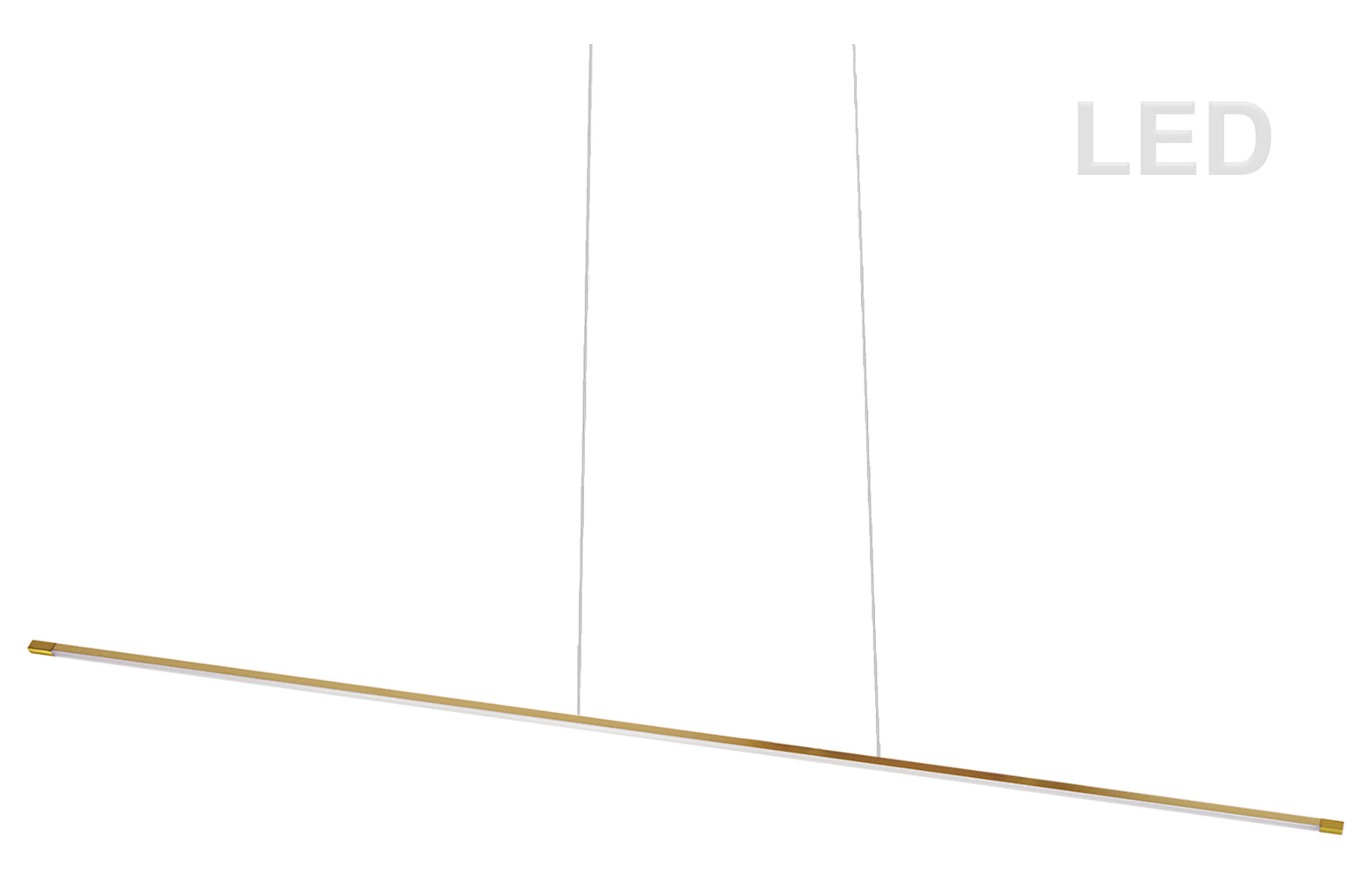 30W Horiz Pendant Agb W/ Wh Acrylic Diffuser by Dainolite