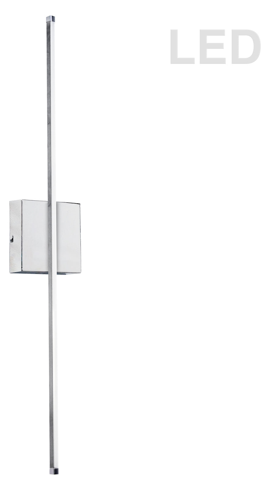 19W Wall Sconce Pc W/Wh Acrylic Diffuser by Dainolite